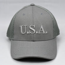 Load image into Gallery viewer, &quot;U.S.A&quot; Embroidered in Grey