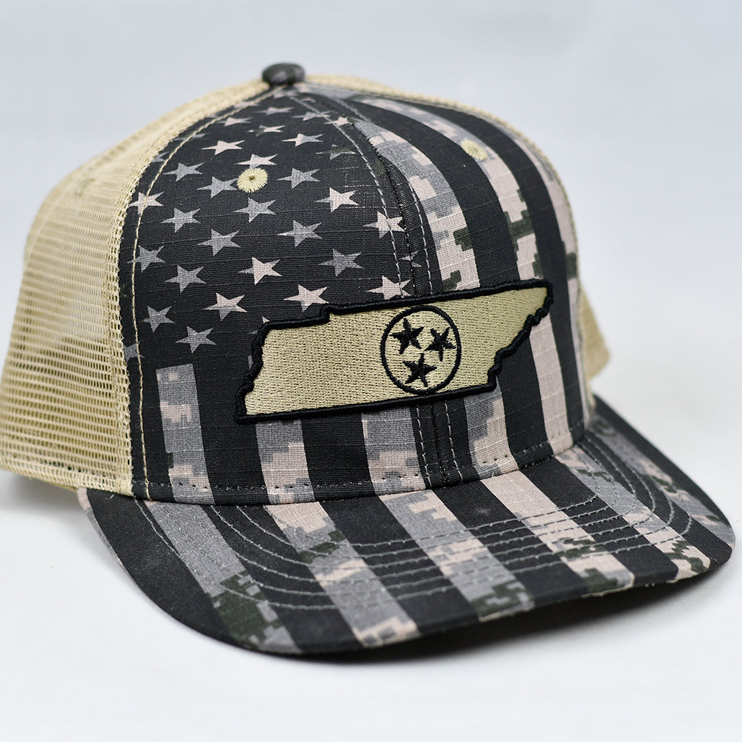 Tennessee Flag Tri-Star Hat