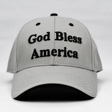 Load image into Gallery viewer, &quot;God Bless America&quot; Grey Cap