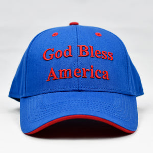 "God Bless America" Royal Blue Cap