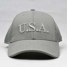 Load image into Gallery viewer, &quot;U.S.A&quot; Embroidered in Grey