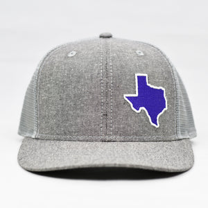 Texas - Purple & White